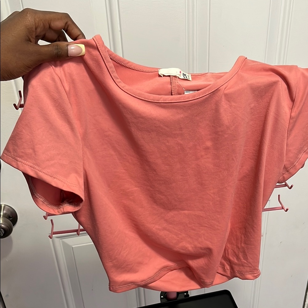 Women's Pink Crop Top